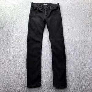 BETABRAND Jeans Womens Size 25 Short‎ Black Denim Mid Rise Slim Straight Leg